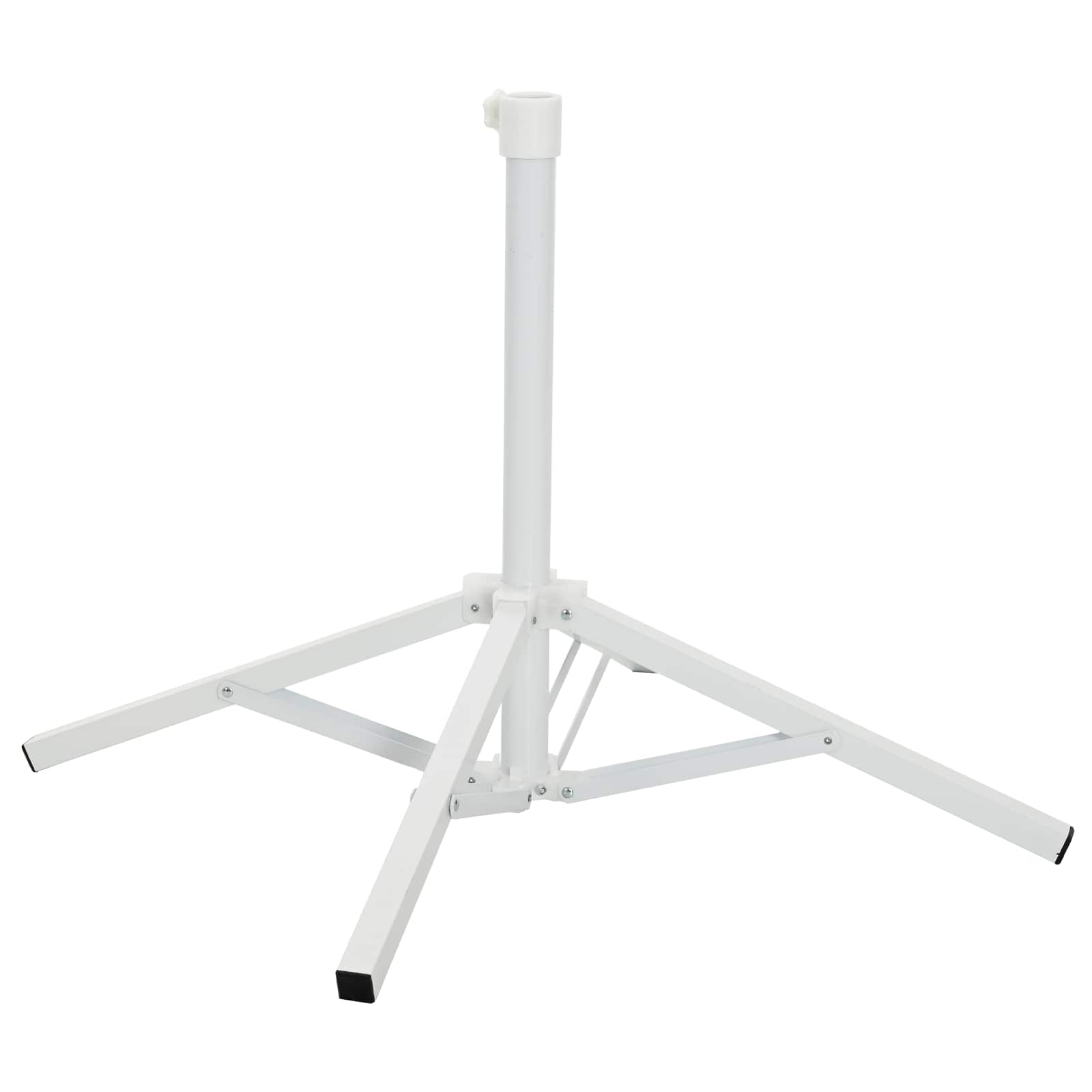 Parasol Stand Weiß Stahl für 25-32 mm Stange