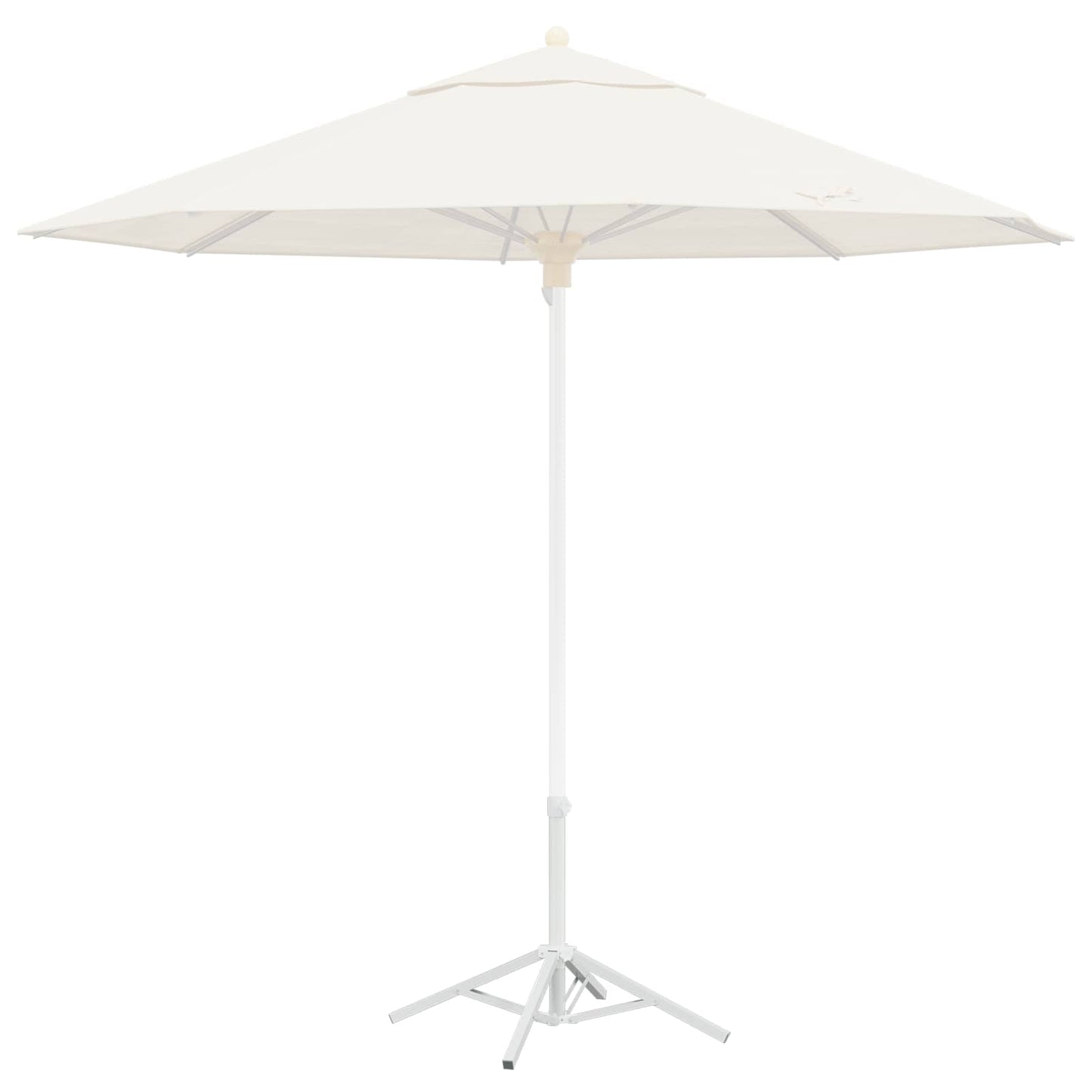 Parasol Stand Weiß Stahl für 25-32 mm Stange
