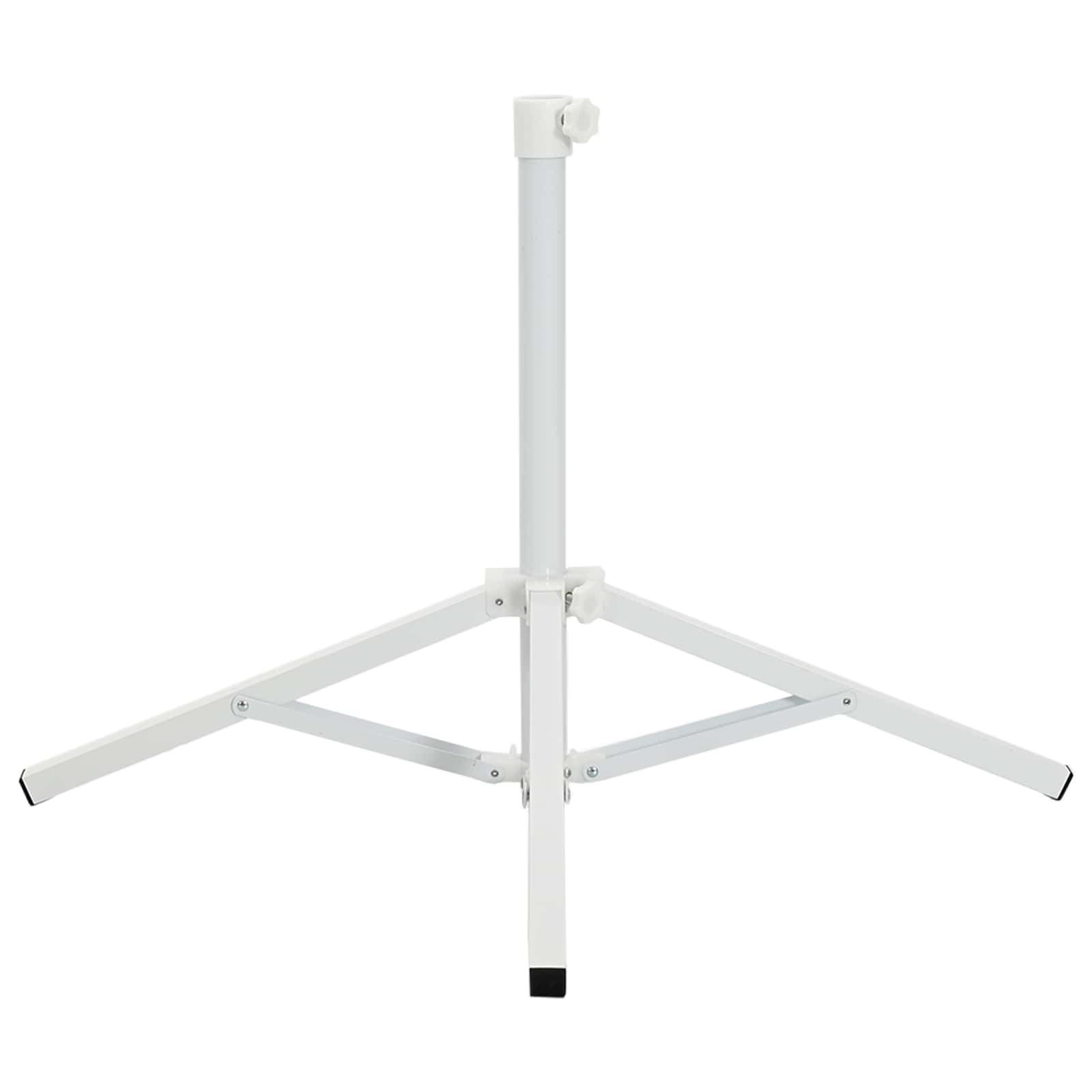 Parasol Stand Weiß Stahl für 25-32 mm Stange