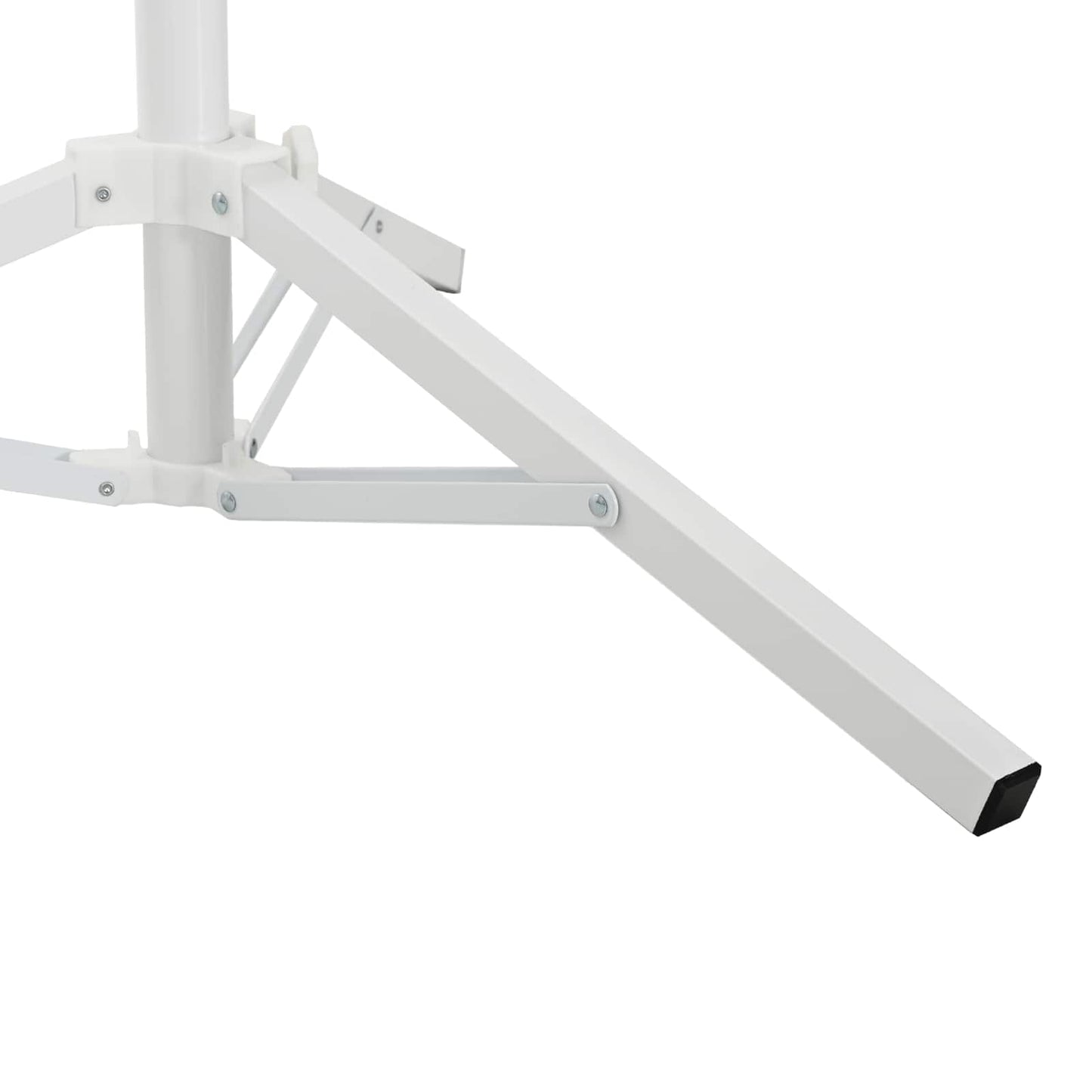 Parasol Stand Weiß Stahl for 25-32 mm Pole