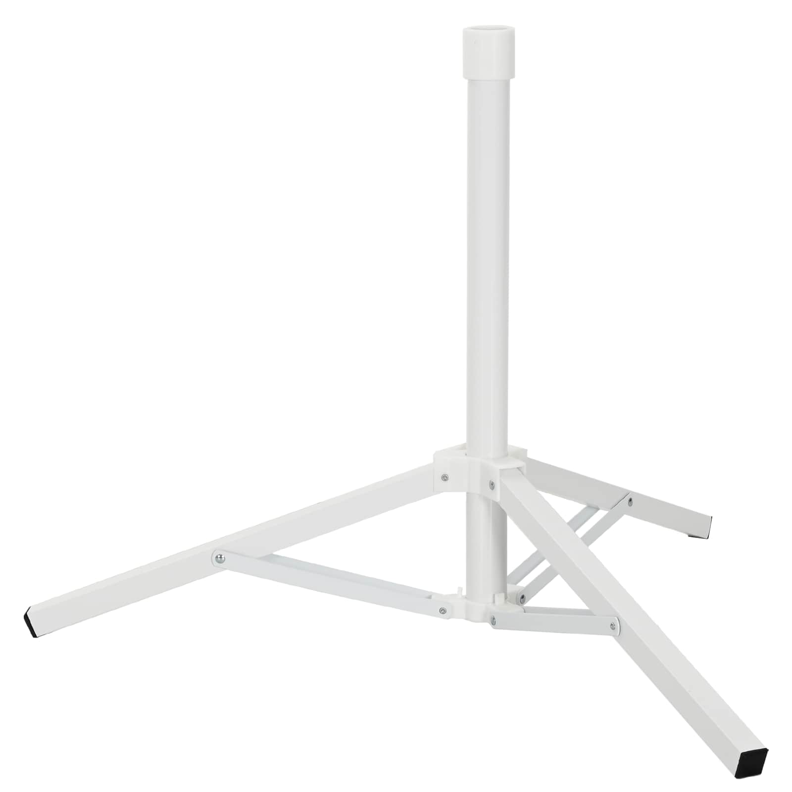 Parasol Stand Weiß Stahl for 25-32 mm Pole