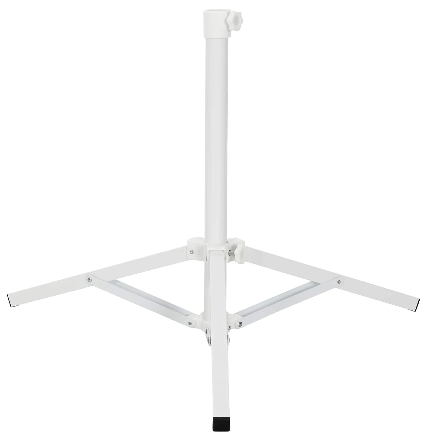 Parasol Stand Weiß Stahl for 25-32 mm Pole