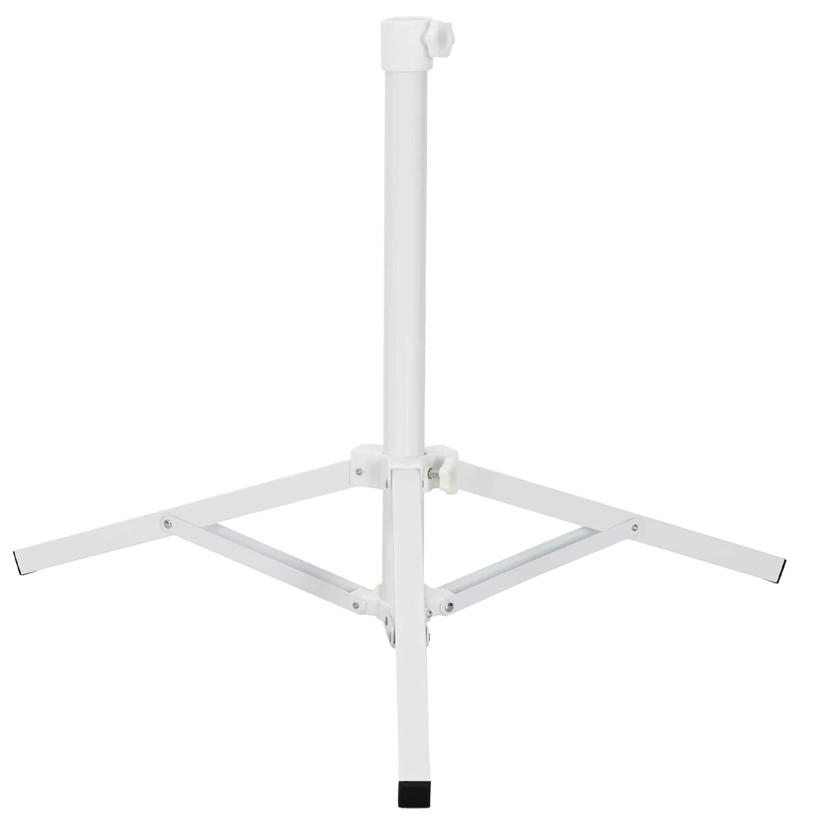 Parasol Stand Weiß Stahl for 25-32 mm Pole