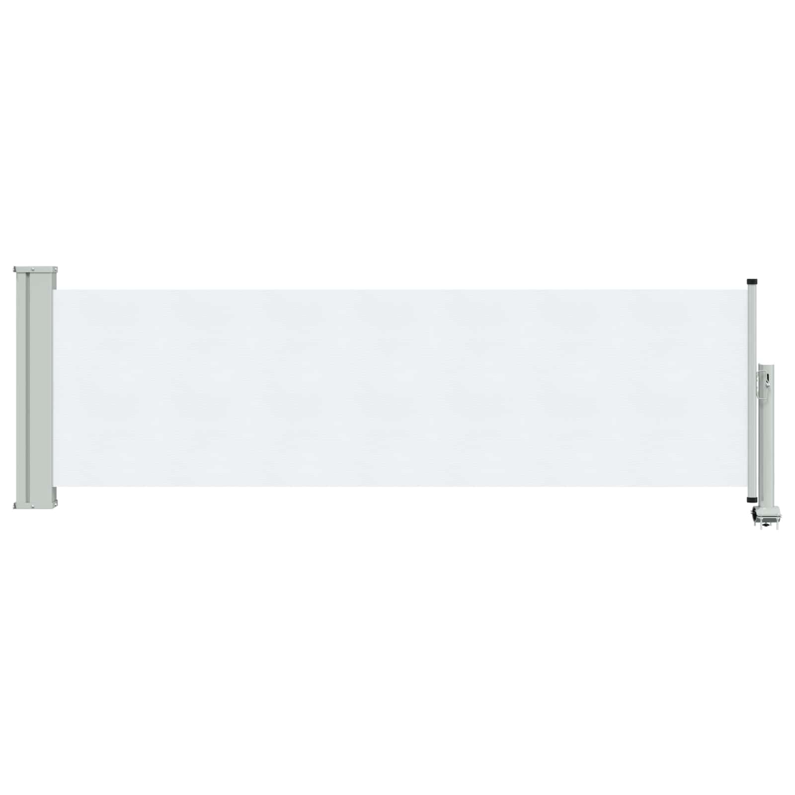 Seitenmarkise 80 x 300 cm 100% Polyester Eisen Stahl Rechteckig