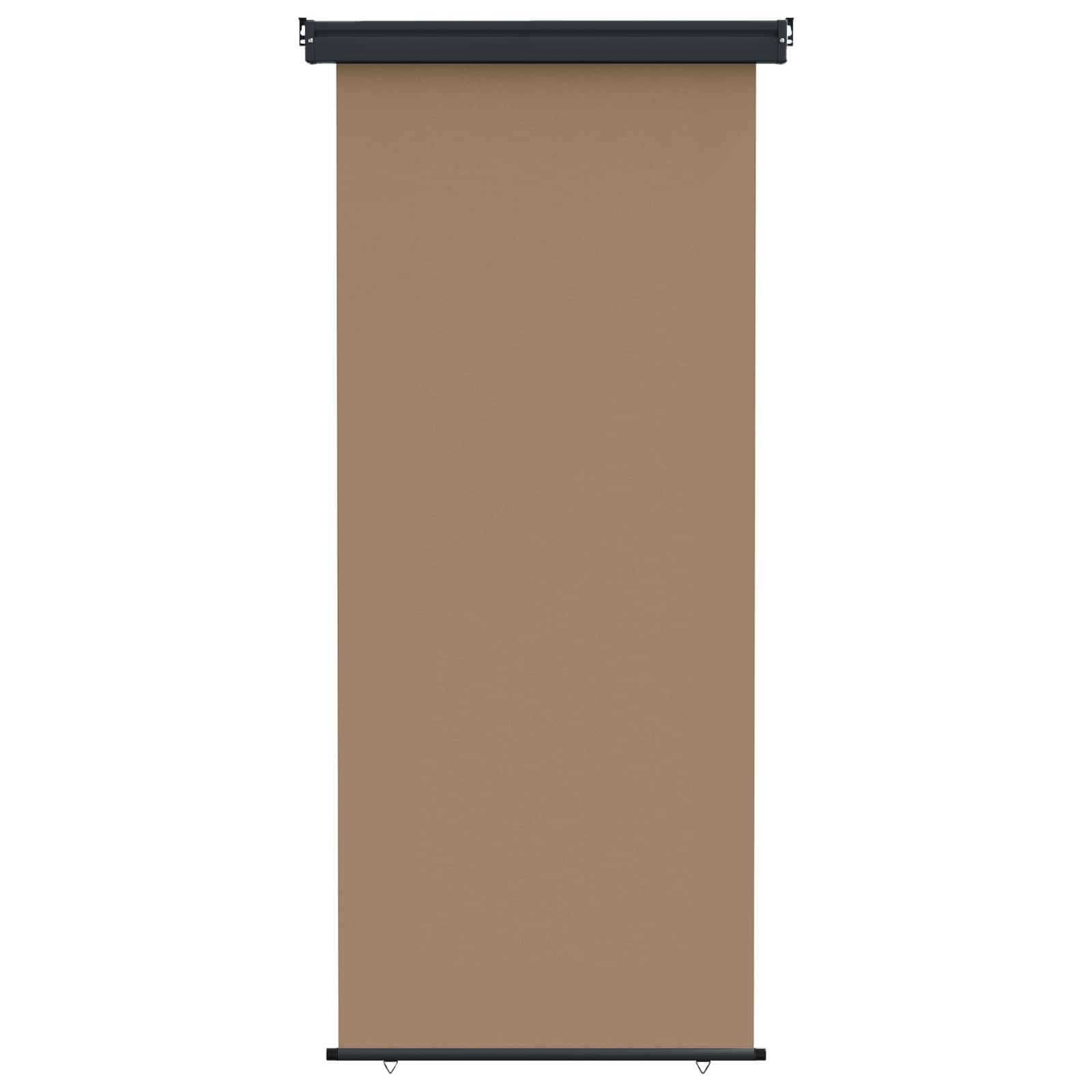 Balkon Seitenmarkise 80 x 250 cm 100% Polyester Eisen Stahl