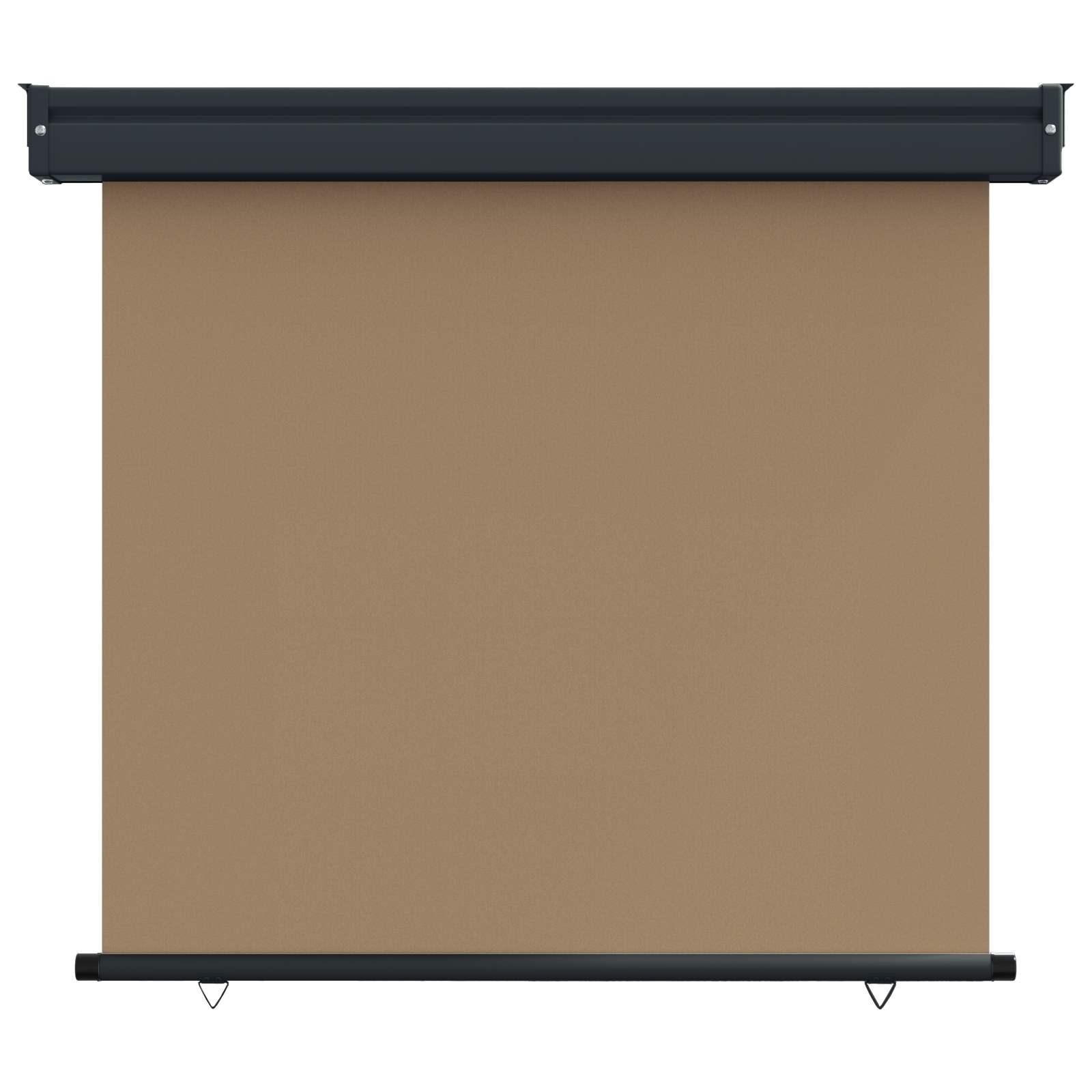 Balkon Seitenmarkise 80 x 250 cm 100% Polyester Eisen Stahl
