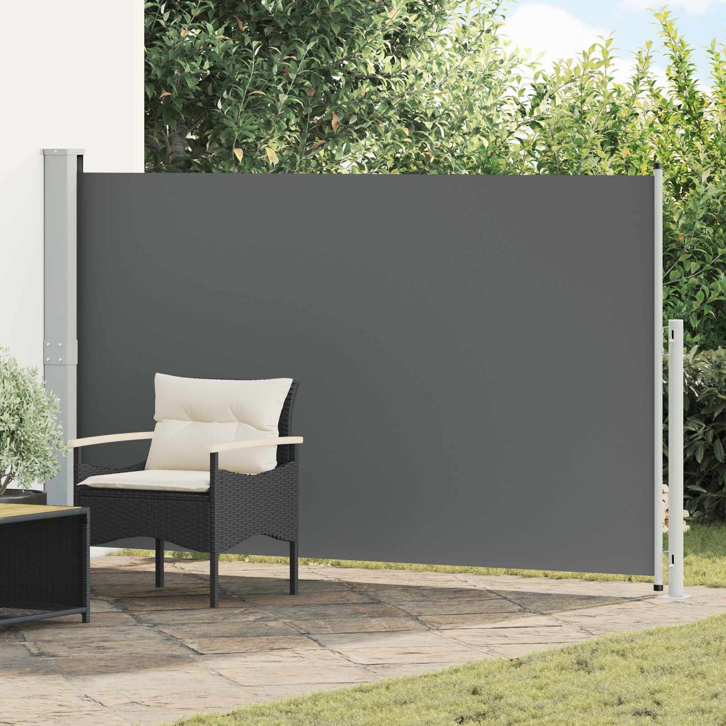Ausziehbare Seitenmarkise 180 x 300 cm Polyester Rechteckig