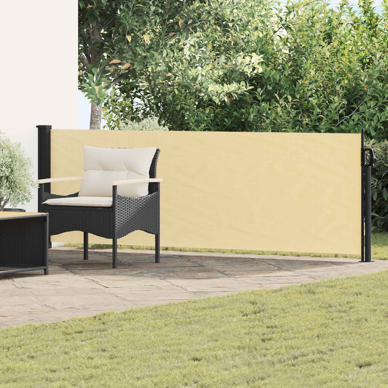 Ausziehbare Seitenmarkise 300 x 100 cm Polyester Rechteckig