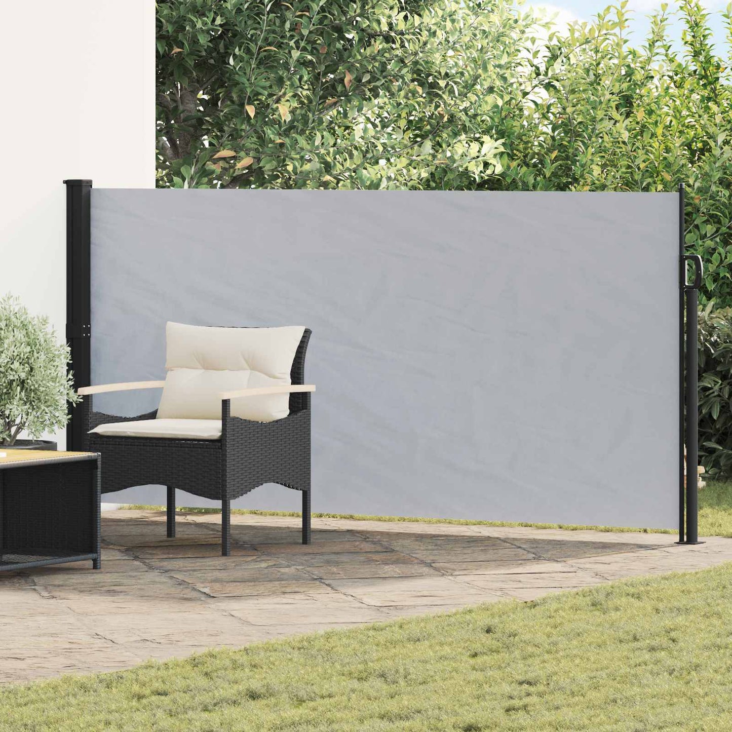 Ausziehbare Seitenmarkise 300 x 140 cm Polyester Rechteckig