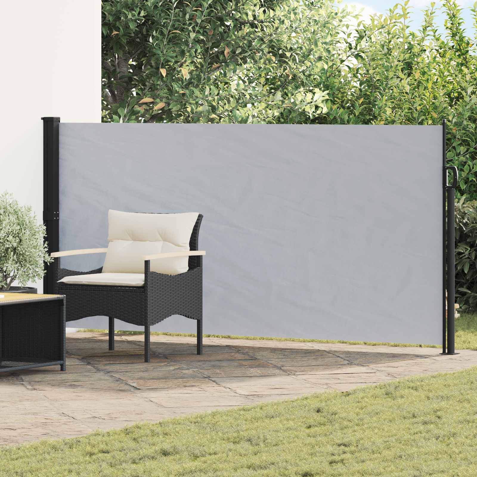 Ausziehbare Seitenmarkise 300 x 140 cm Polyester Rechteckig