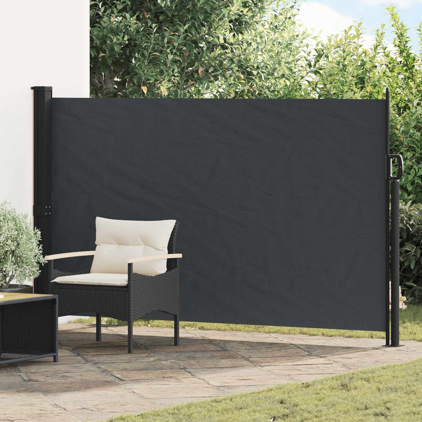 Ausziehbare Seitenmarkise 300 x 170 cm Polyester Rechteckig