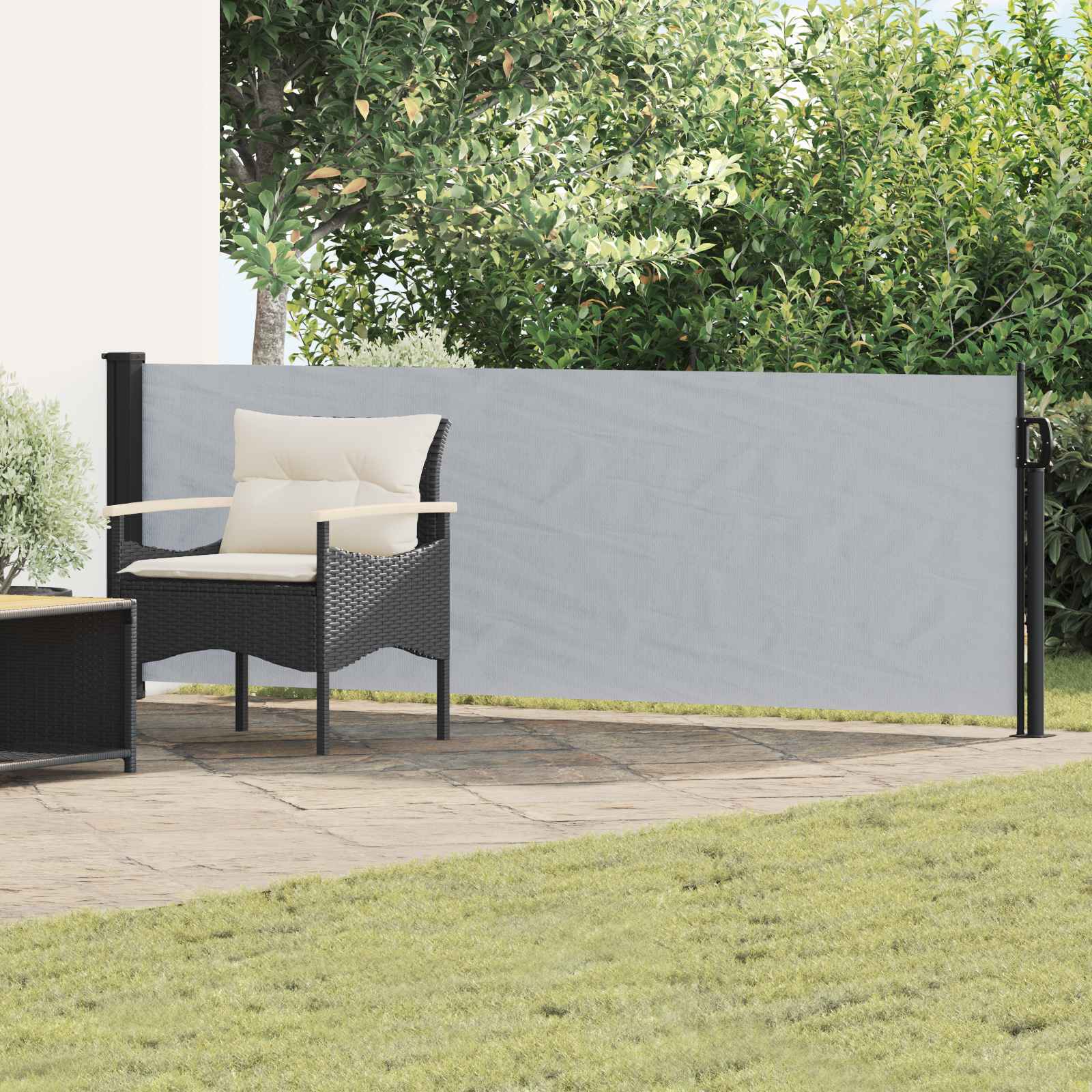 Ausziehbare Seitenmarkise 500 x 100 cm Polyester Rechteckig