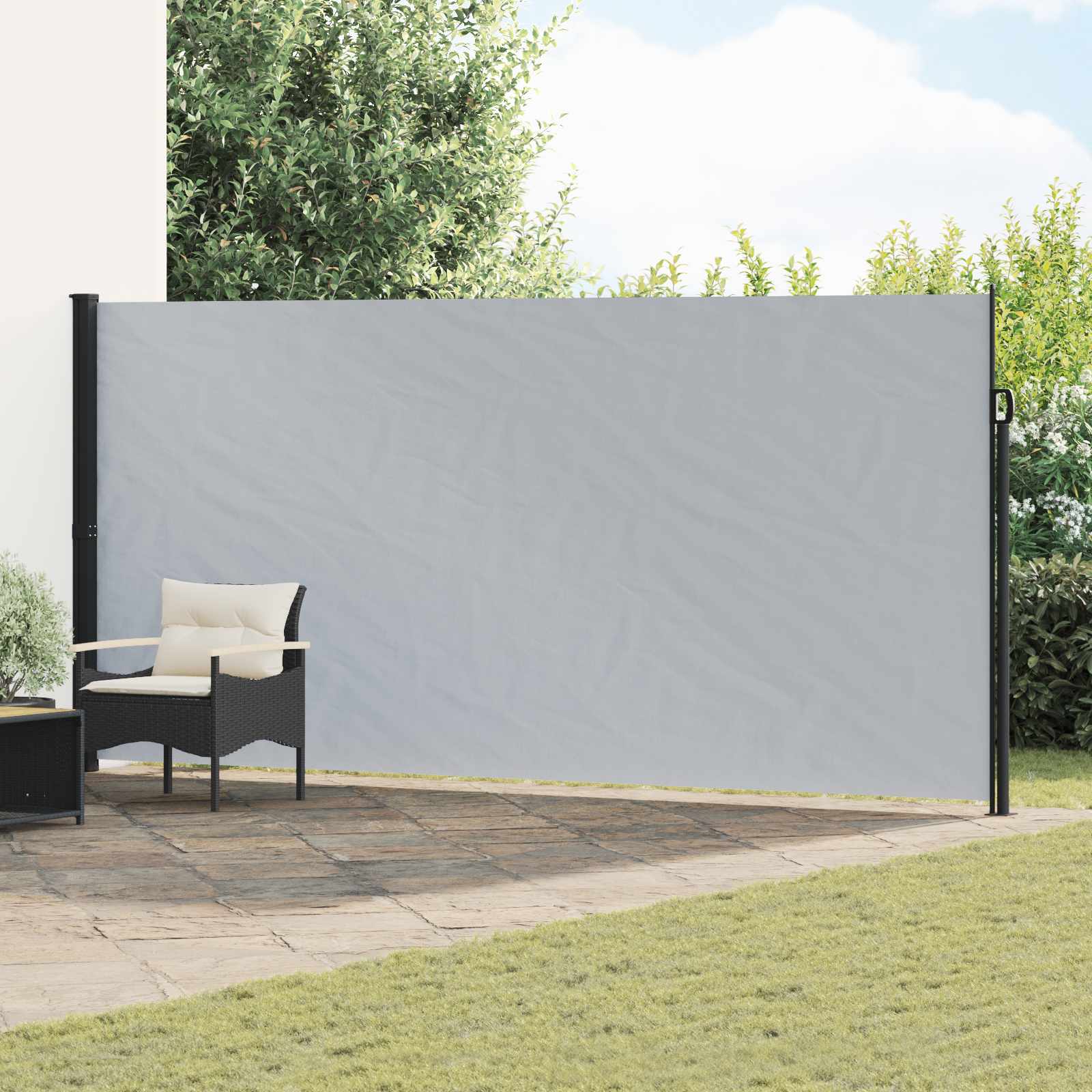 Ausziehbare Seitenmarkise 600 x 180 cm Polyester Rechteckig