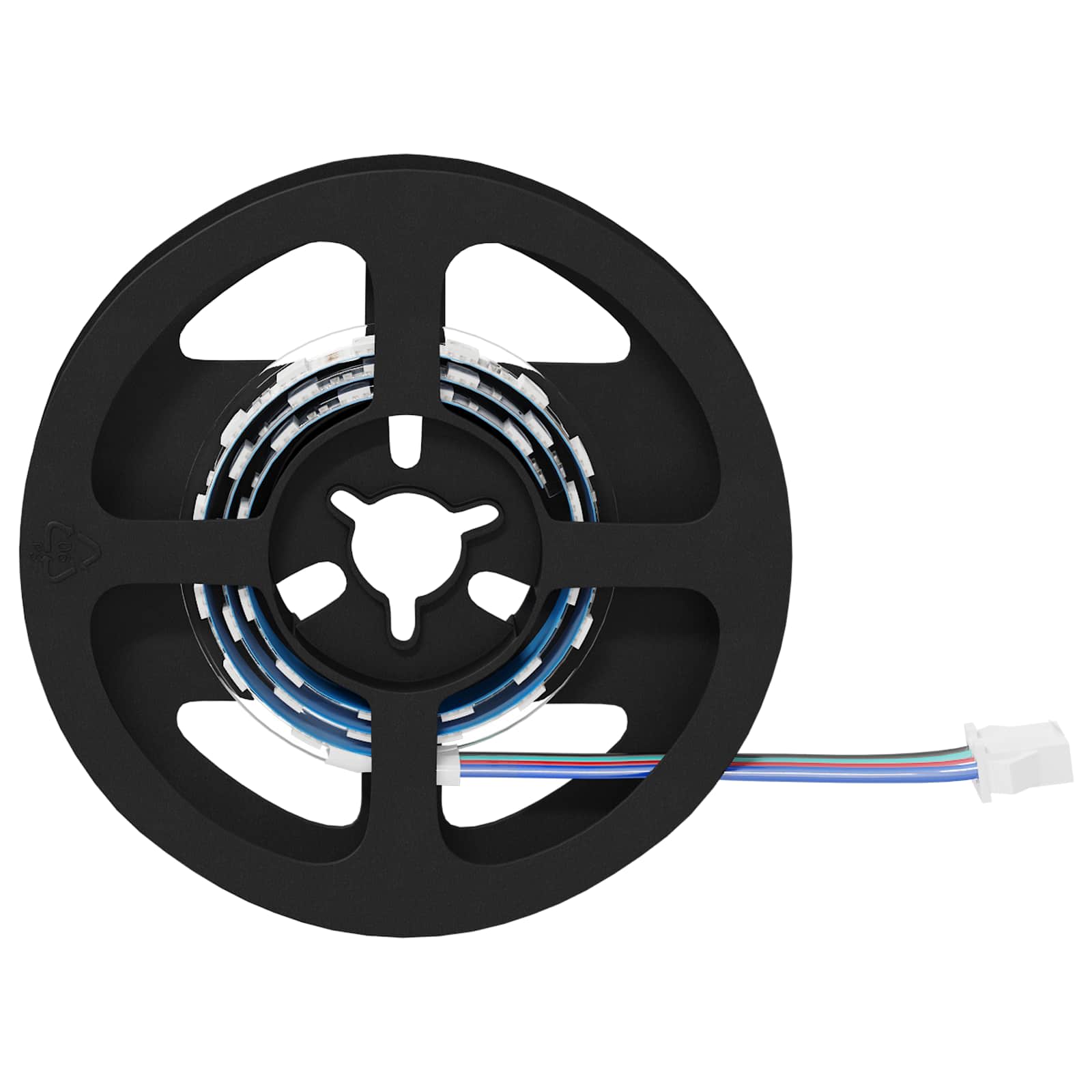LED-Streifen 2 stk. Schwarz und Transparent
