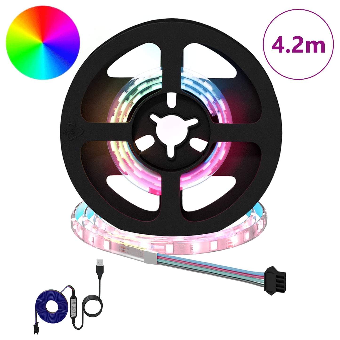 LED Streifen 12 pcs Schwarz und Transparent 350 mm