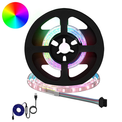 LED-Streifen 12 stk. Schwarz und Transparent