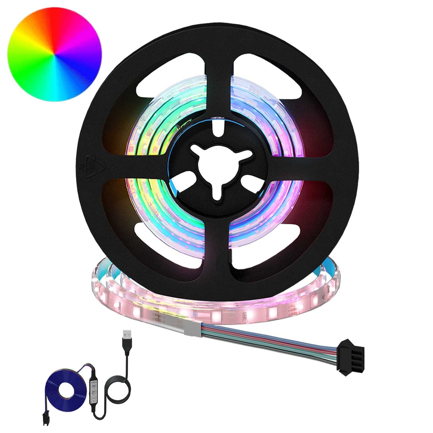 LED Streifen 12 pcs Schwarz und Transparent 550 mm