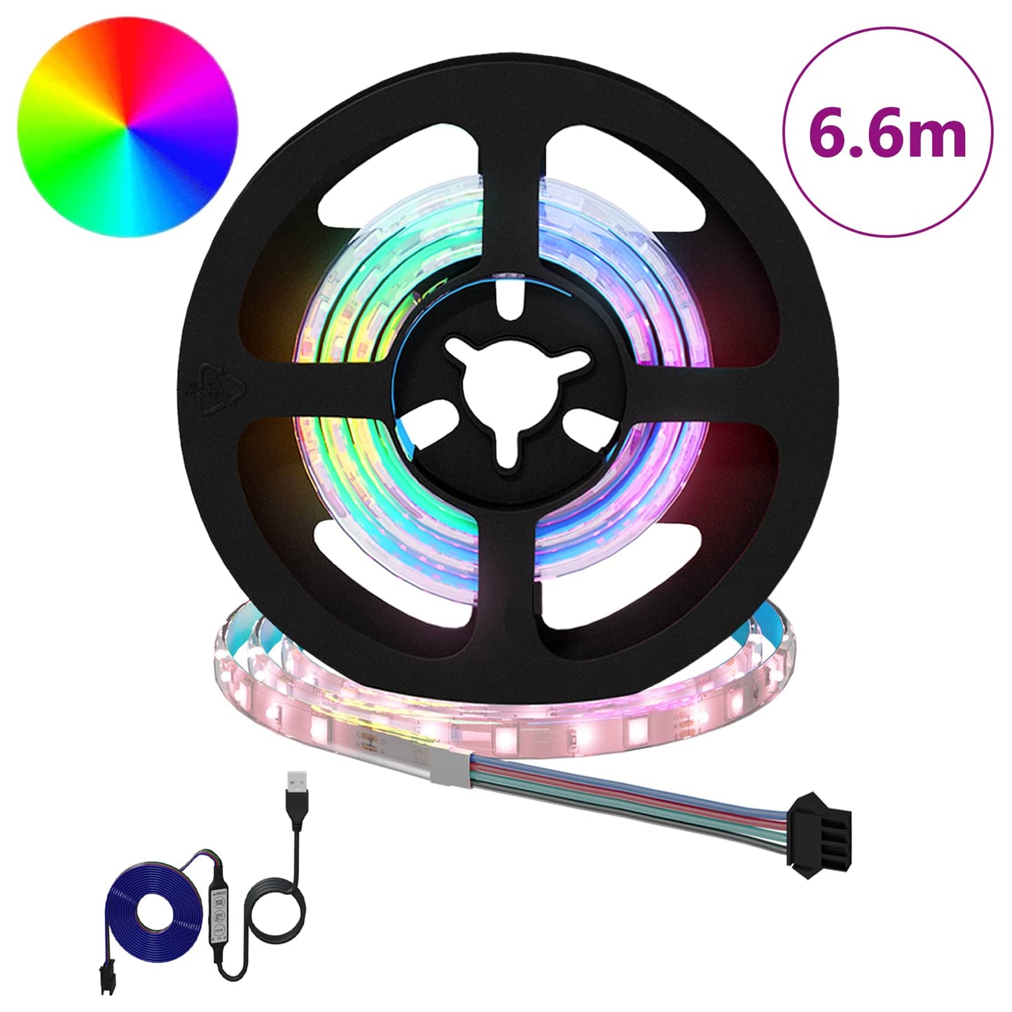 LED Streifen 12 pcs Schwarz und Transparent 550 mm