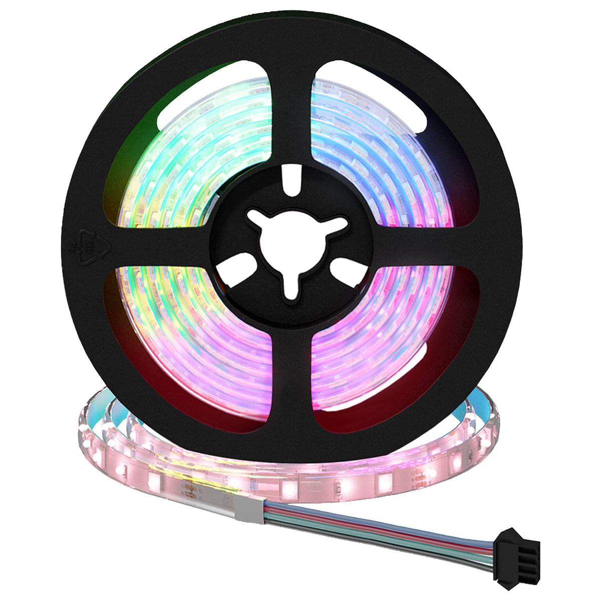 LED-Streifen 12 stk. Schwarz und Transparent