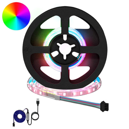 LED-Streifen 12 stk. Schwarz und Transparent
