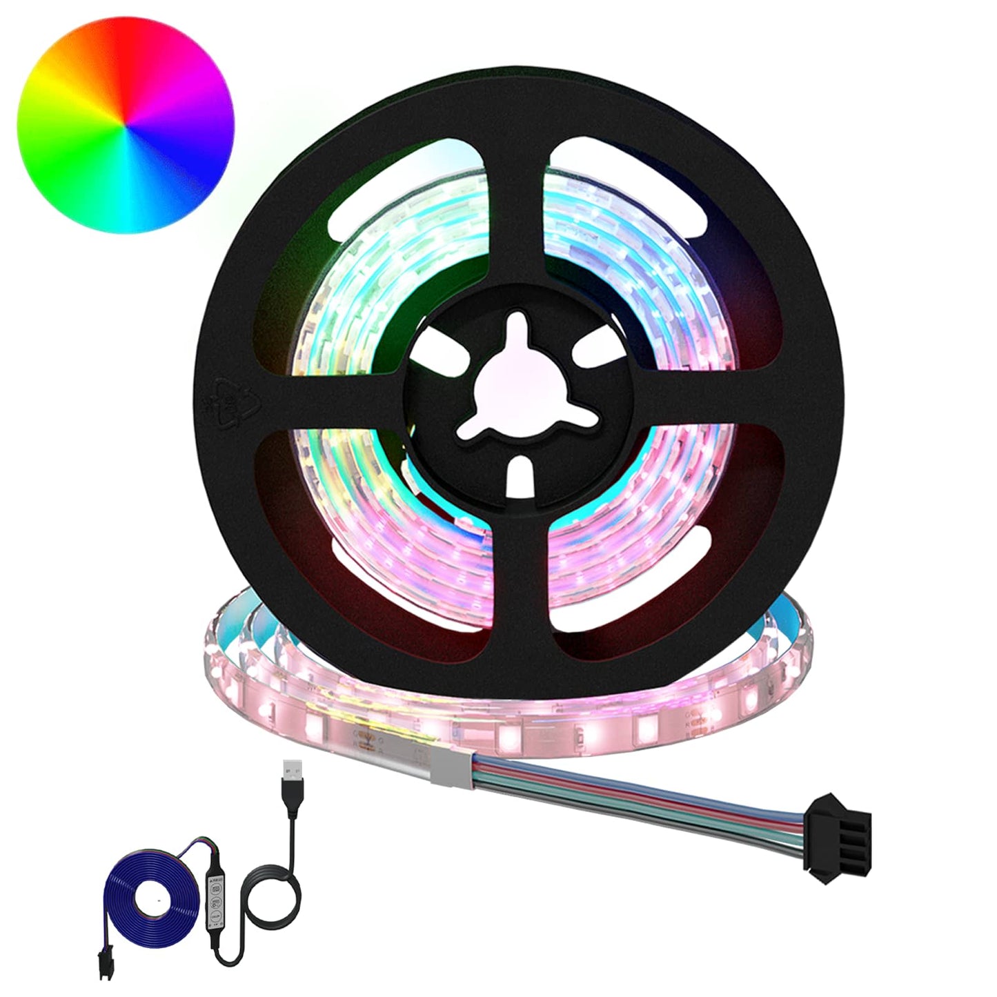 LED Streifen 12 pcs Schwarz und Transparent 750 mm