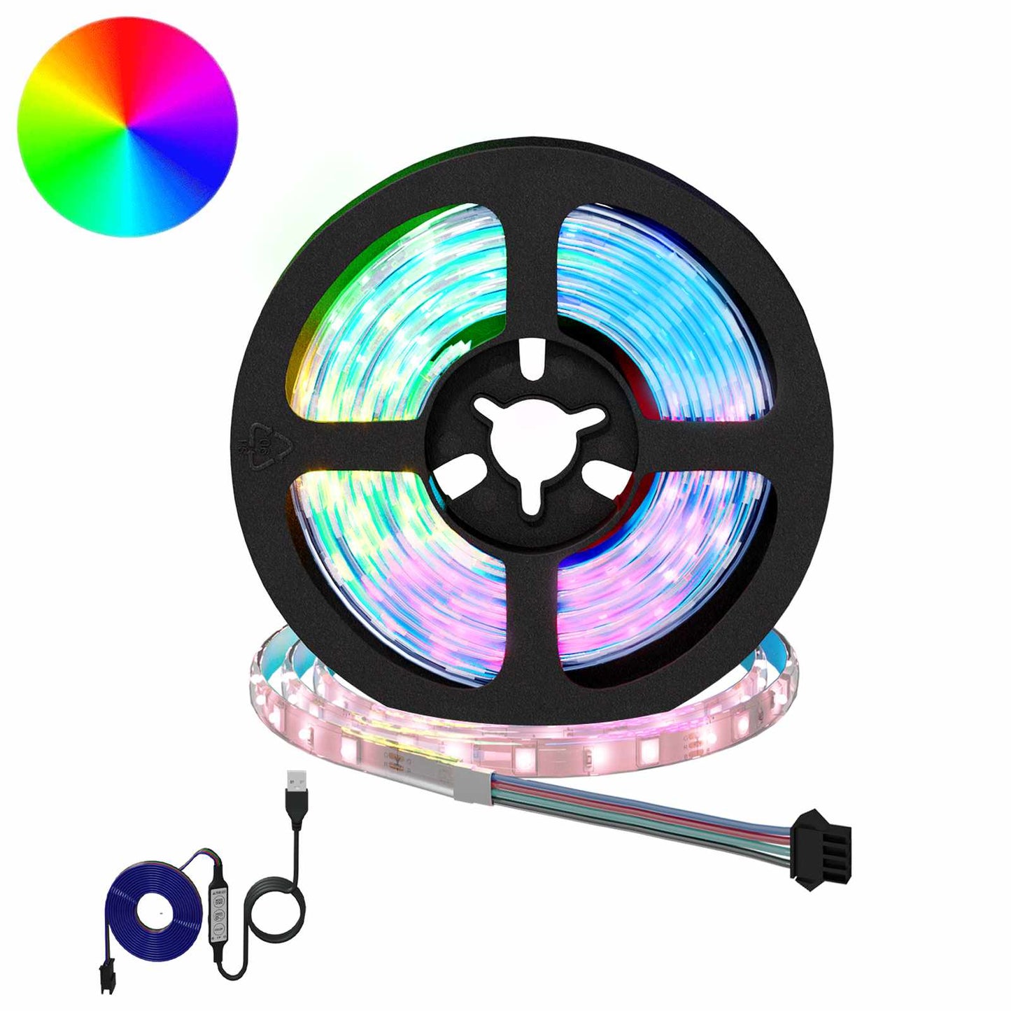 LED Streifen 12 pcs Schwarz und Transparent 950 mm