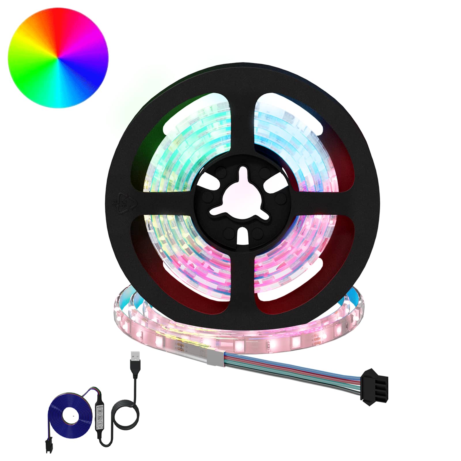 LED Streifen 12 pcs Schwarz und Transparent 1000 mm