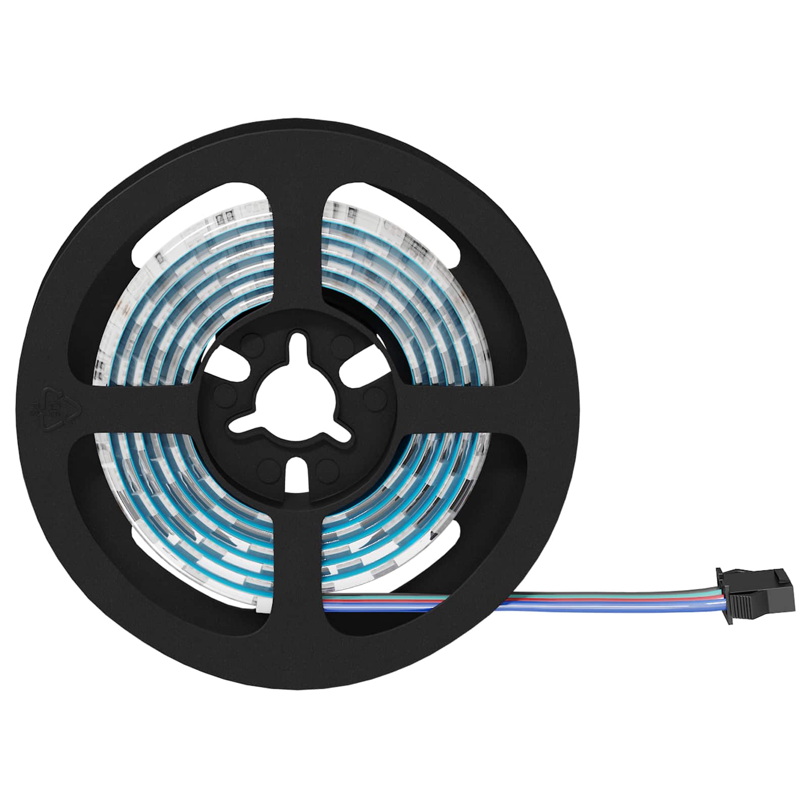 LED Streifen 12 pcs Schwarz und Transparent 1000 mm