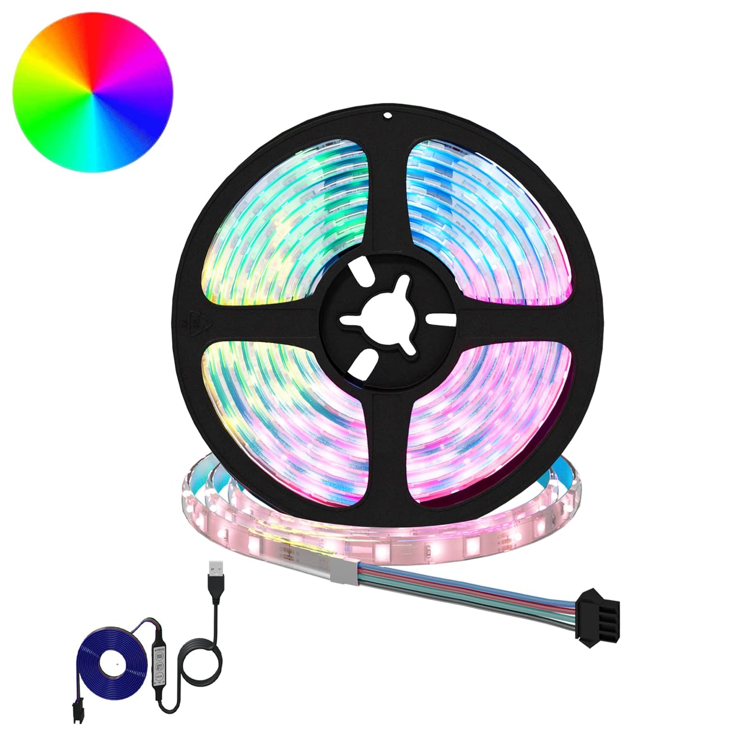 LED Streifen 12 pcs Schwarz und Transparent 2300 mm