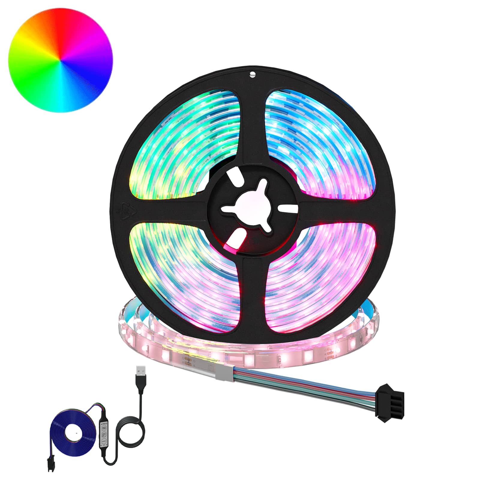 LED Streifen 12 pcs Schwarz und Transparent 2500 mm