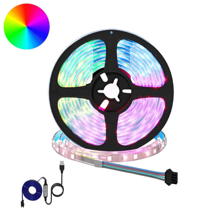 LED-Streifen 2 stk. Schwarz und Transparent