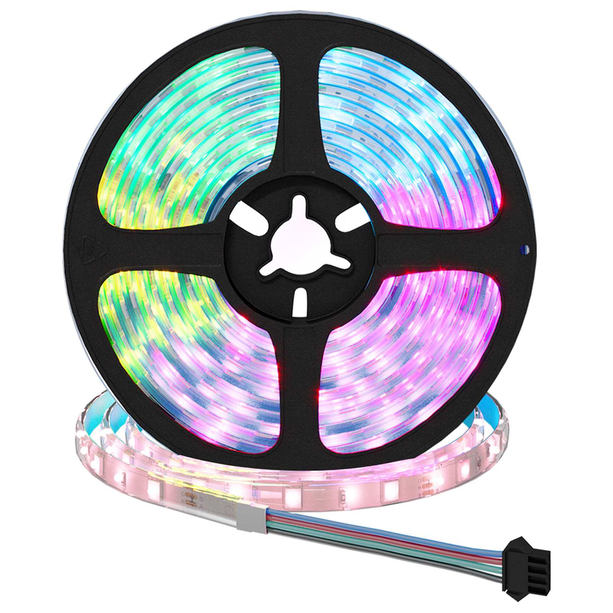 LED-Streifen 12 stk. Schwarz und Transparent