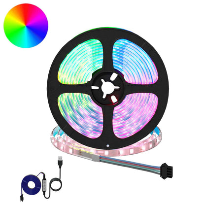 LED-Streifen 2 stk. Schwarz und Transparent