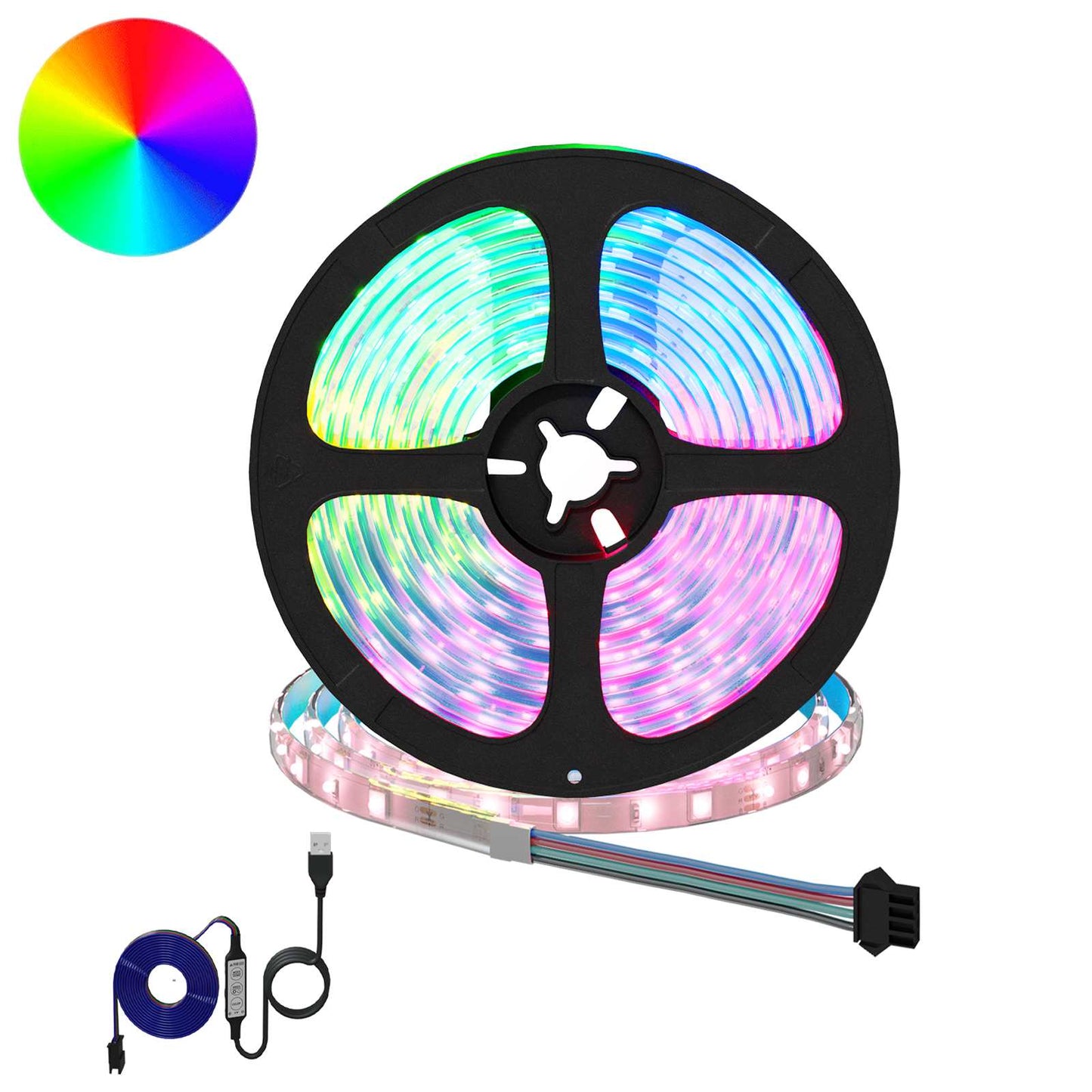 LED Streifen 12 pcs Schwarz und Transparent 4700 mm