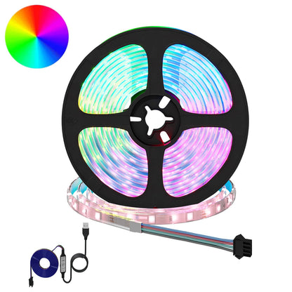 LED-Streifen 2 stk. Schwarz und Transparent