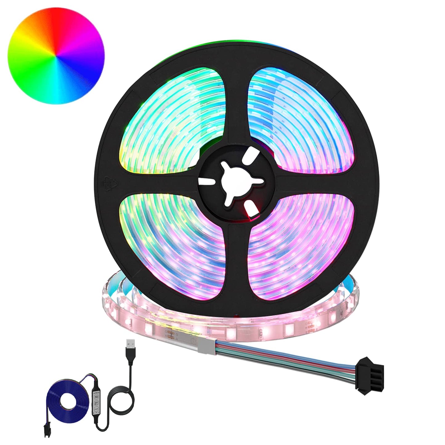 LED Streifen 12 pcs Schwarz und Transparent 5500 mm