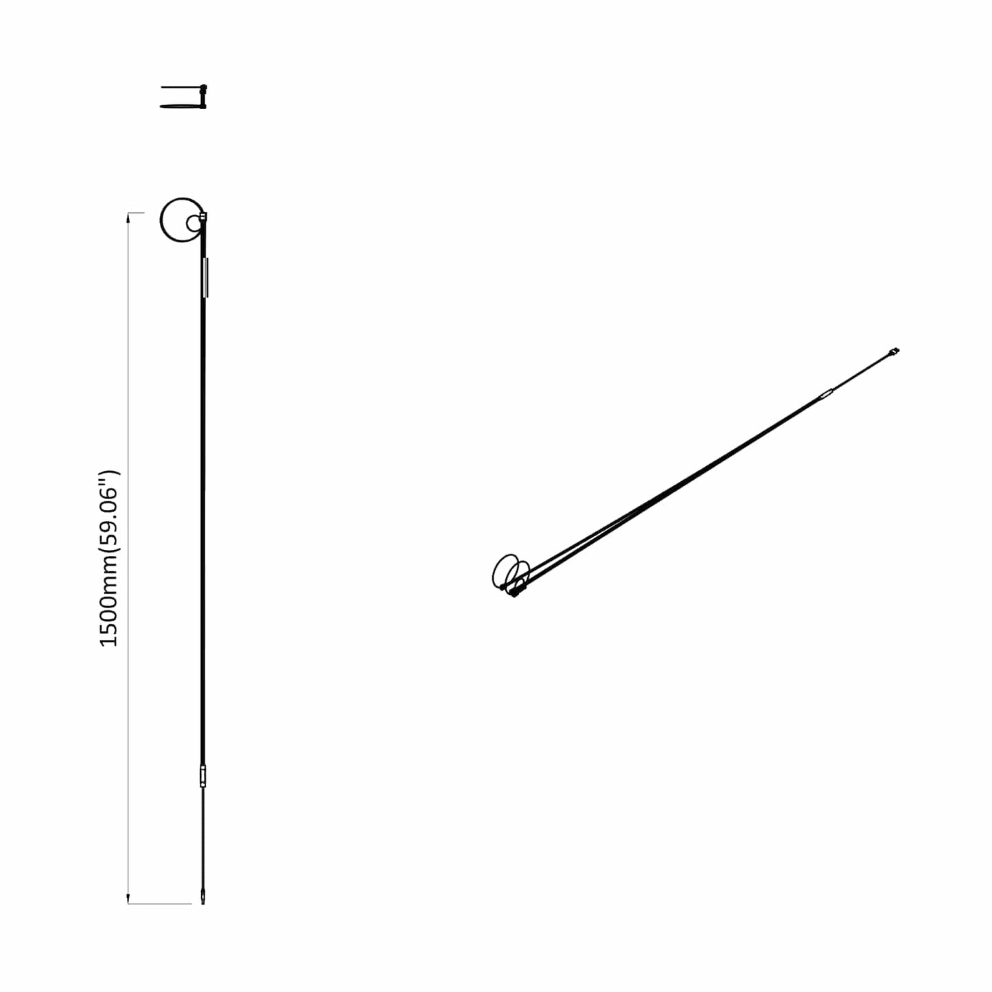 LED Streifen 12 pcs Schwarz und Mehrfarbig 1745 mm