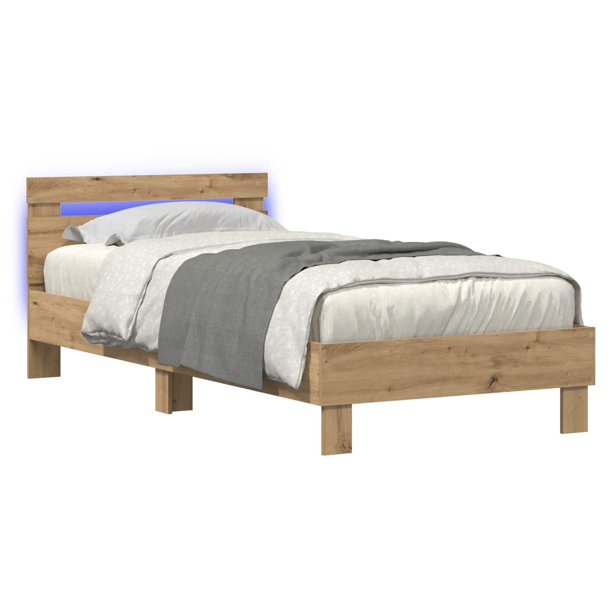Bettrahmen Artisan-Eiche 80 x 200 cm Holzwerkstoff