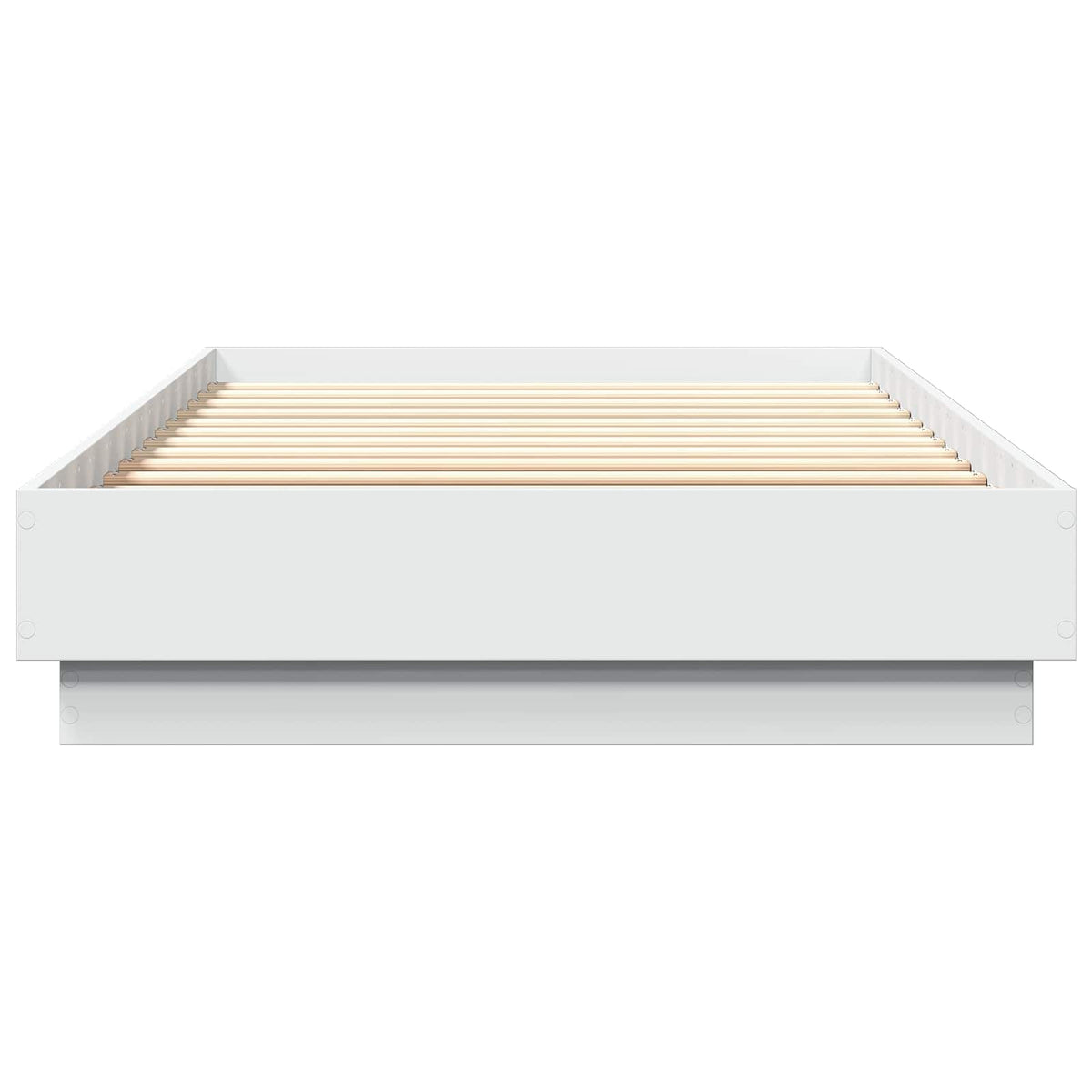 Bettgestell mit LED Weiß 80 x 200 cm Holzwerkstoff