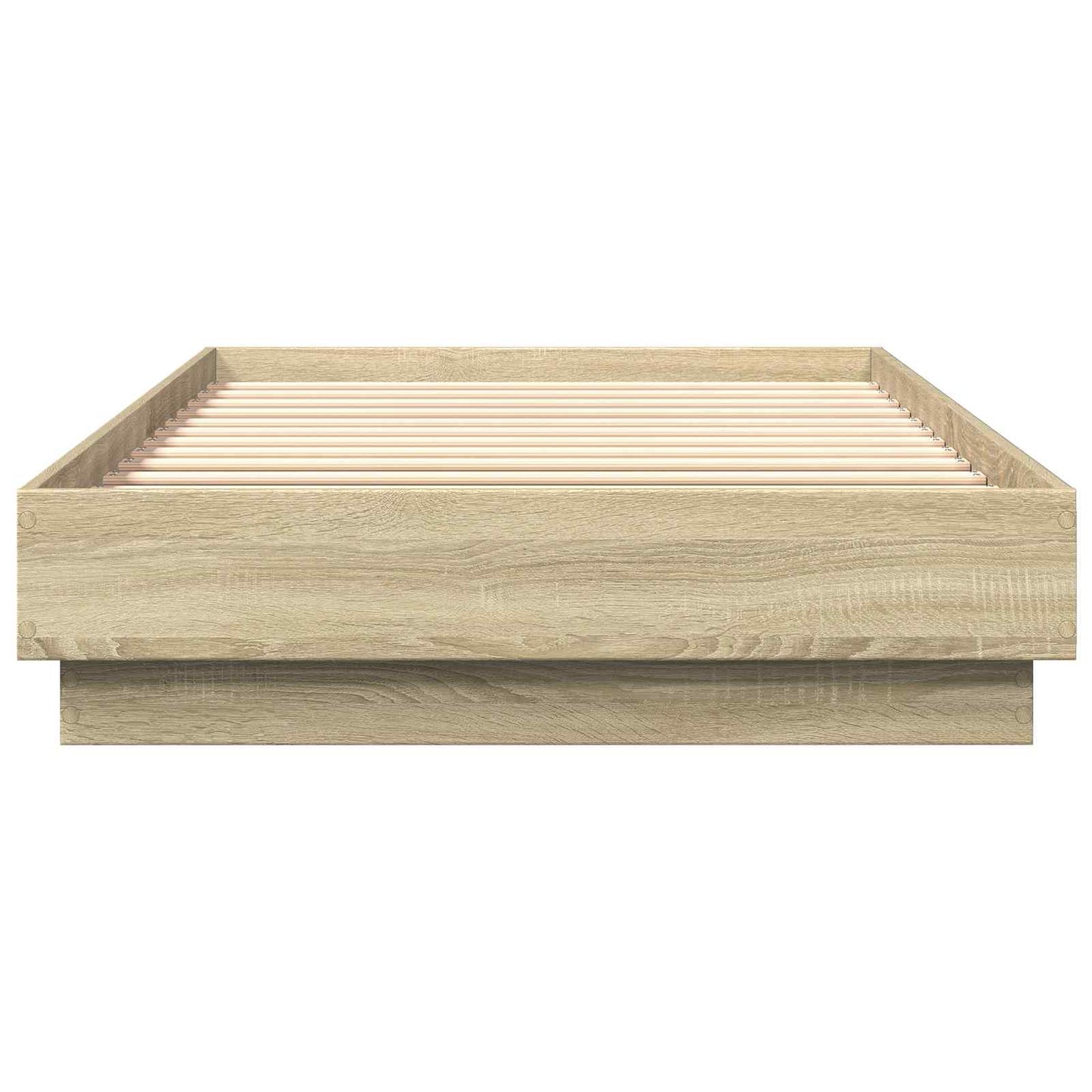 Bettgestell mit LED Sonoma-Eiche 80 x 200 cm Holzwerkstoff