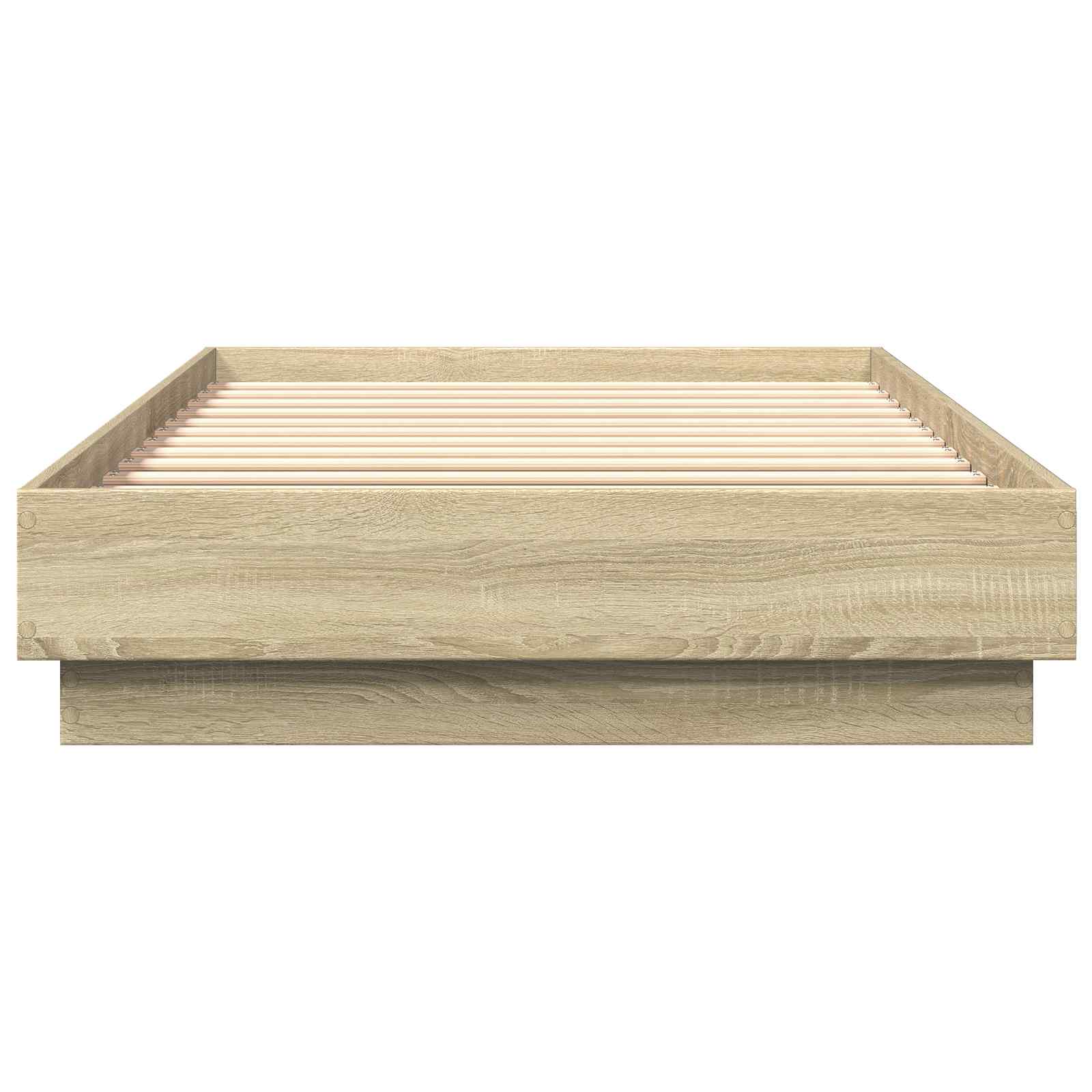 Bettgestell mit LED Sonoma-Eiche 80 x 200 cm Holzwerkstoff
