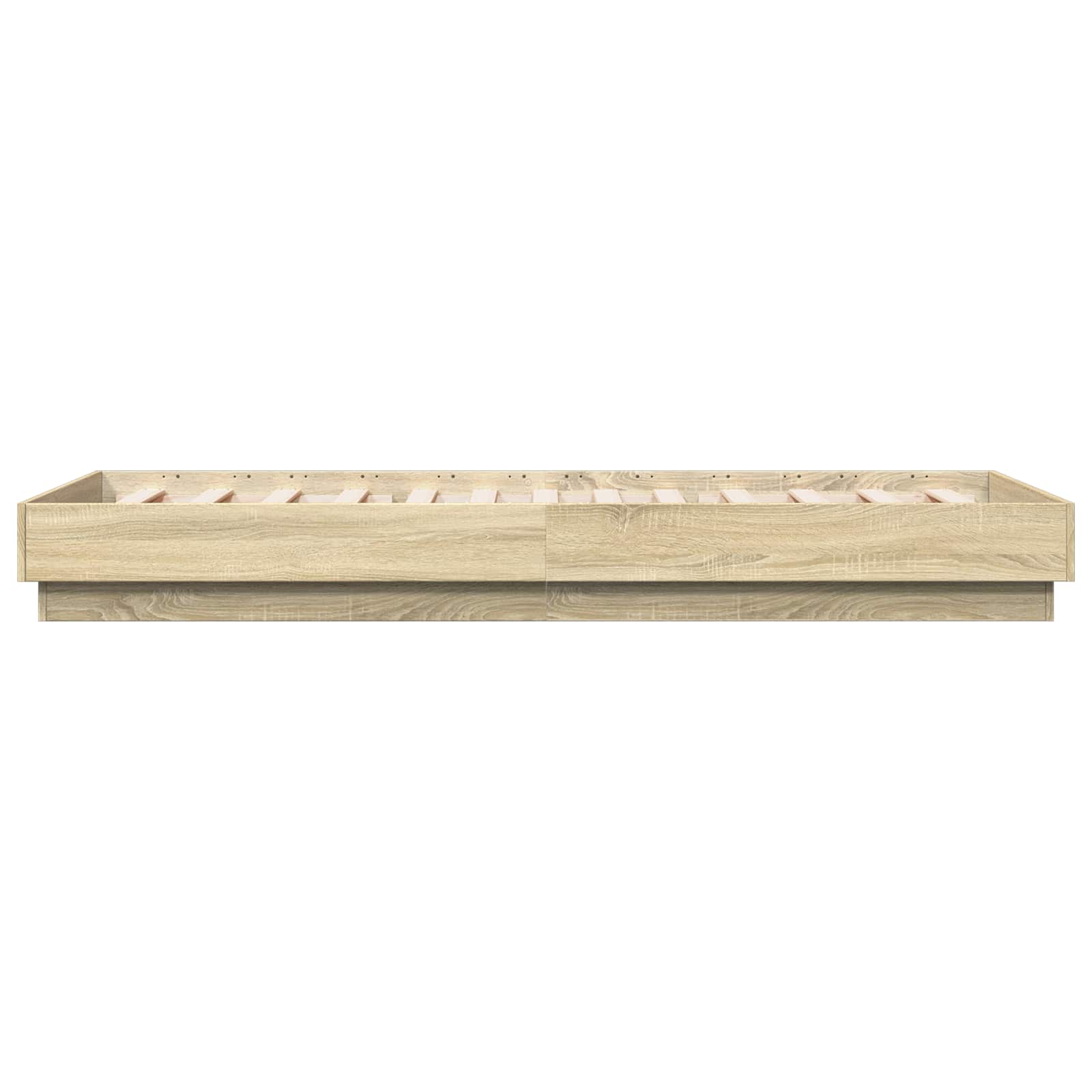 Bettgestell mit LED Sonoma-Eiche 80 x 200 cm Holzwerkstoff