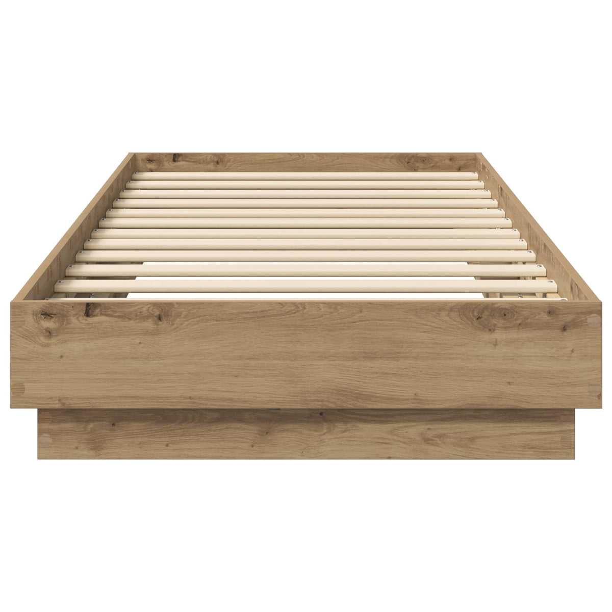 Bettgestell mit LED Artisan-Eiche 80 x 200 cm Holzwerkstoff