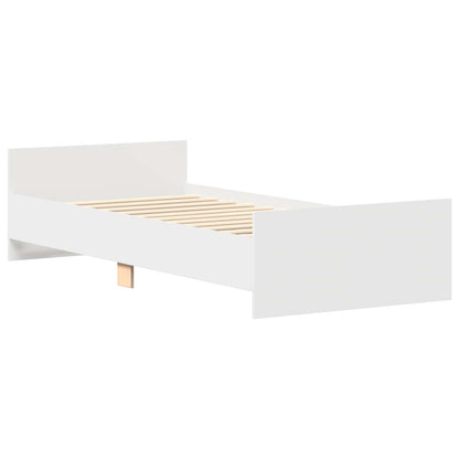 Bettrahmen Weiß 80 x 200 cm Holzwerkstoff