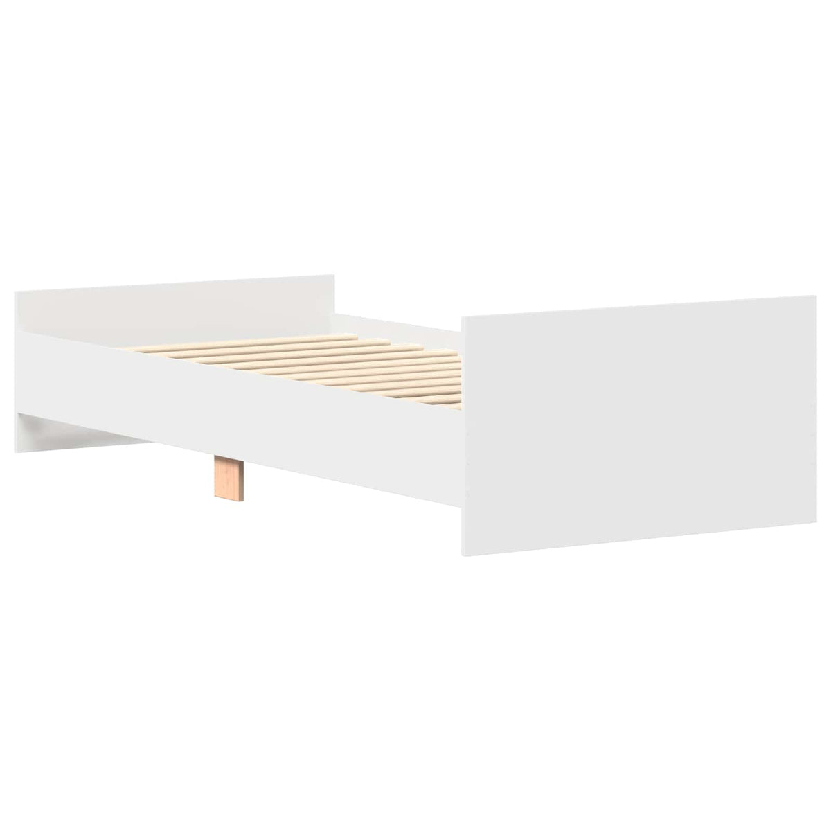 Bettrahmen Weiß 80 x 200 cm Holzwerkstoff