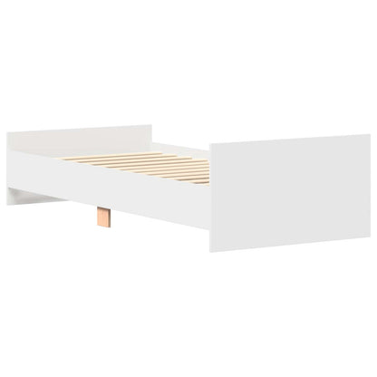 Bettrahmen Weiß 80 x 200 cm Holzwerkstoff