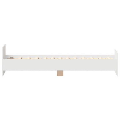 Bettrahmen Weiß 80 x 200 cm Holzwerkstoff