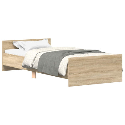 Bettrahmen Sonoma-Eiche 80 x 200 cm Holzwerkstoff