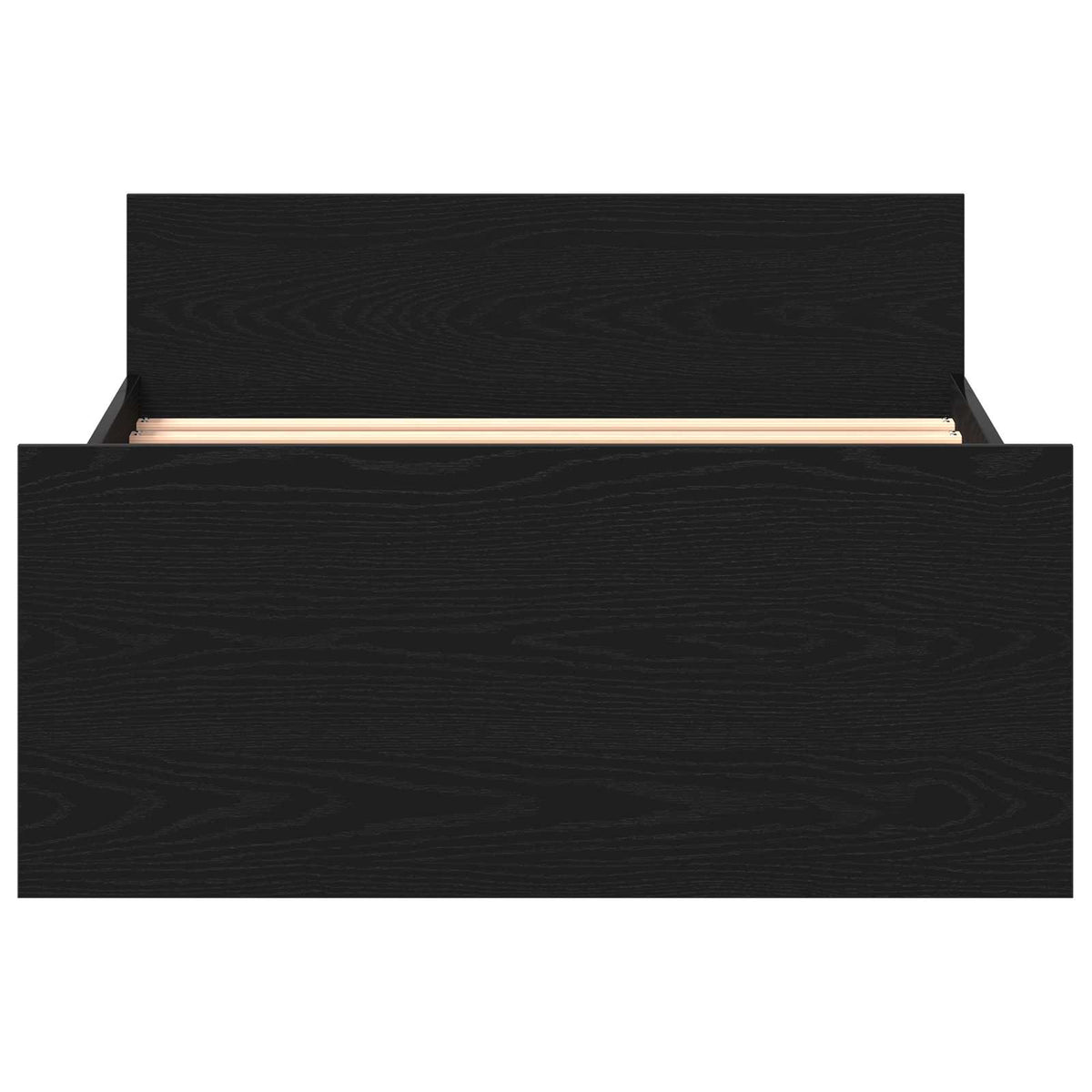 Bettrahmen Schwarze Eiche 80 x 200 cm Holzwerkstoff