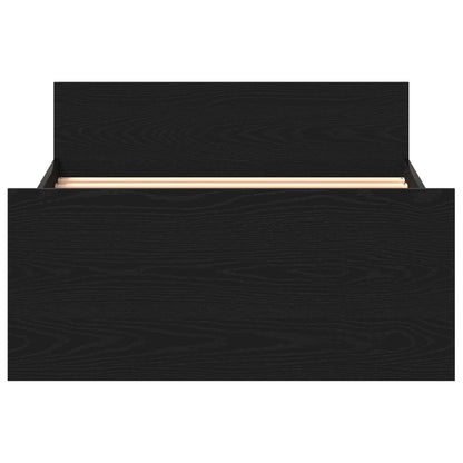 Bettrahmen Schwarze Eiche 80 x 200 cm Holzwerkstoff